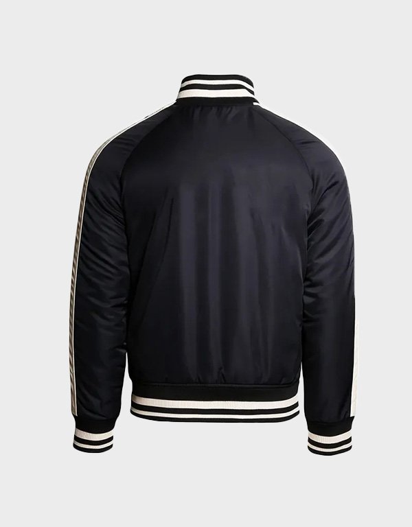 carlton blues vintage navy bomber full zip jacket carlton blues vintage navy bomber full zip jacket