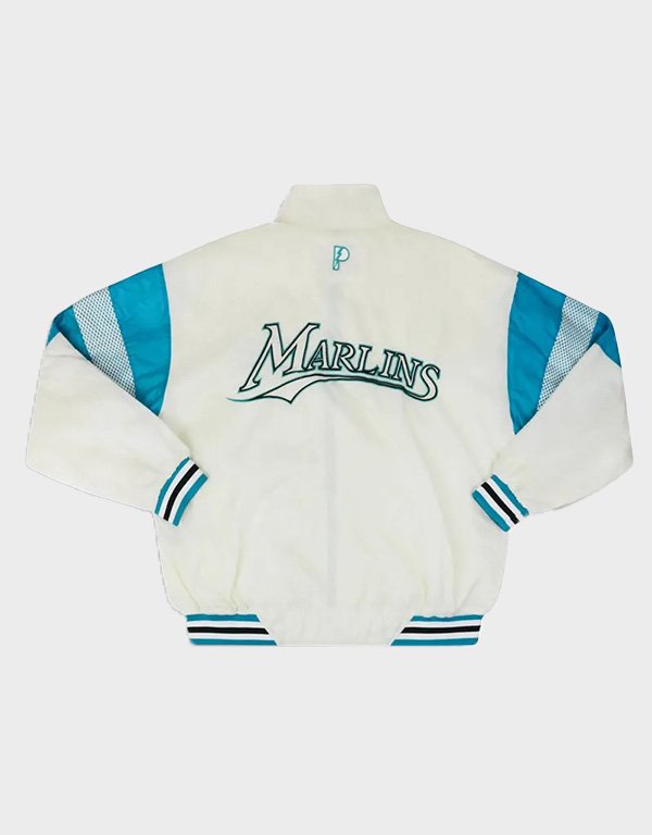 florida marlins 1990s off white rain jacket florida marlins 1990s off white rain jacket