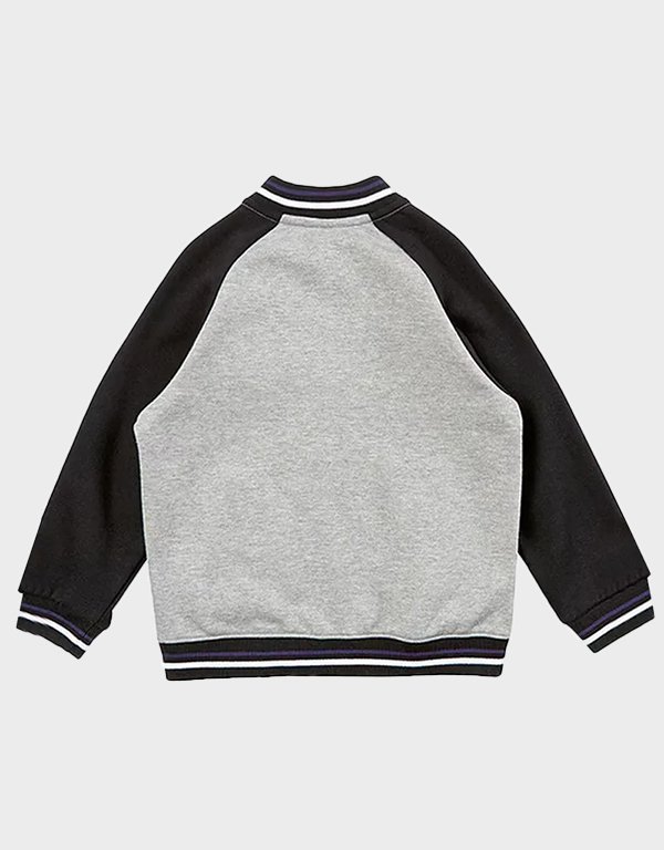 fremantle dockers gray and black varsity full zip jacket fremantle dockers gray and black varsity full zip jacket