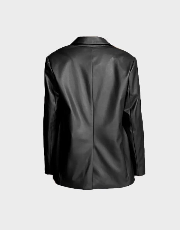 katie stevens providence falls black leather blazer katie stevens providence falls black leather blazer