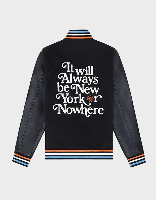 mariska hargitay new york knicks nowwhere varsity jacket mariska hargitay new york knicks nowwhere varsity jacket