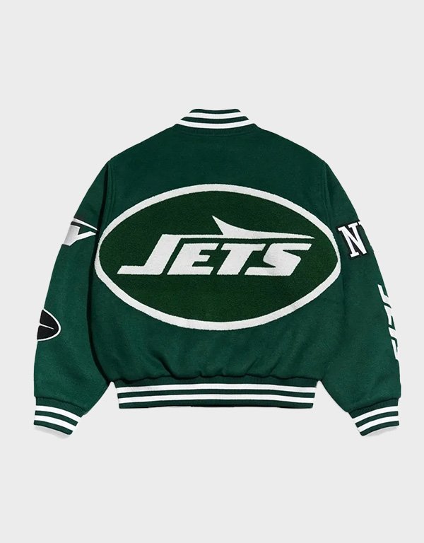 ny jets pennant green varsity wool jacket ny jets pennant green varsity wool jacket
