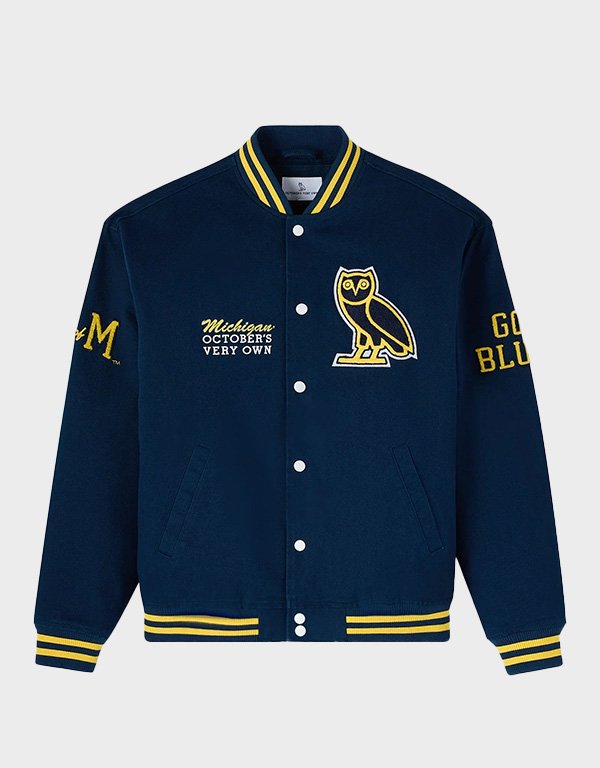ovo michigan wolverines varsity jacket ovo michigan wolverines varsity jacket