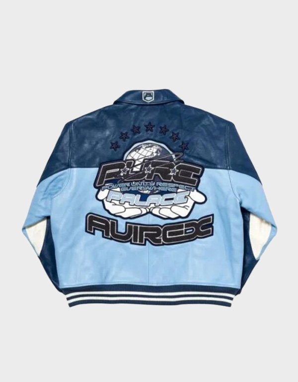 palace avirex blue leather jacket palace avirex blue leather jacket
