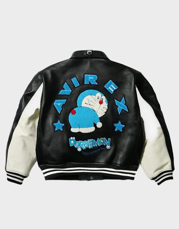 palace doraemon avirex black leather jacket palace doraemon avirex black leather jacket