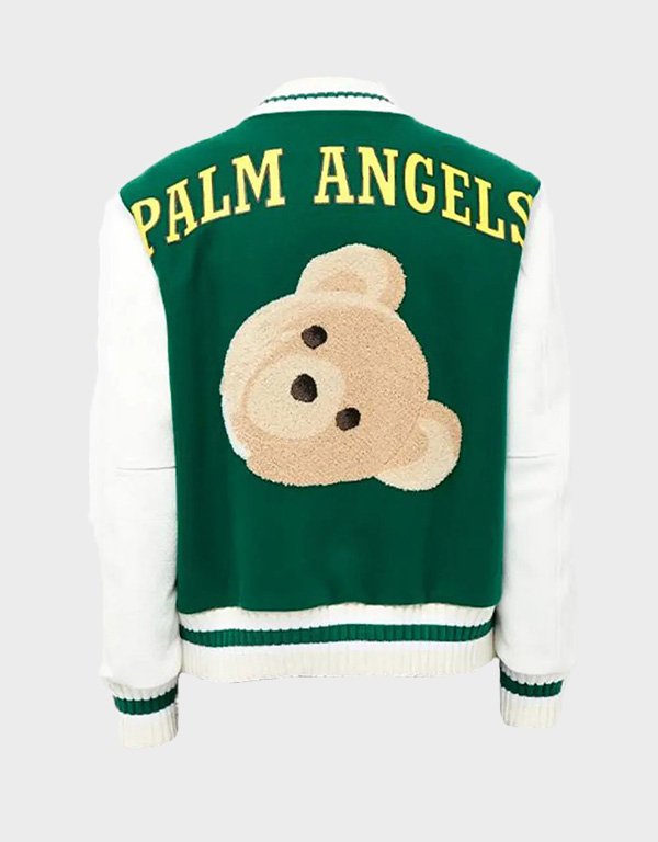 palm angels teddy bear green jacket palm angels teddy bear green jacket