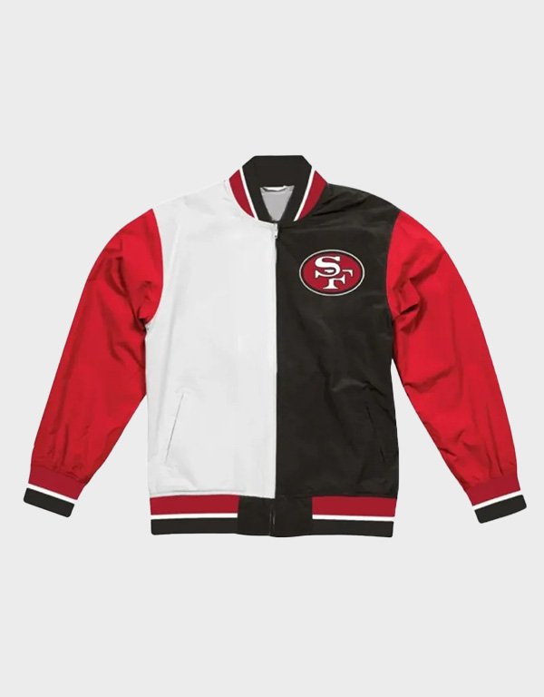 san francisco 49ers team history warm up jacket san francisco 49ers team history warm up jacket