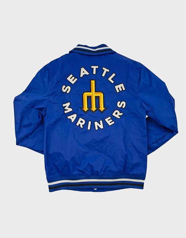 seattle mariners city connect royal bullpen nylon jacket seattle mariners city connect royal bullpen nylon jacket