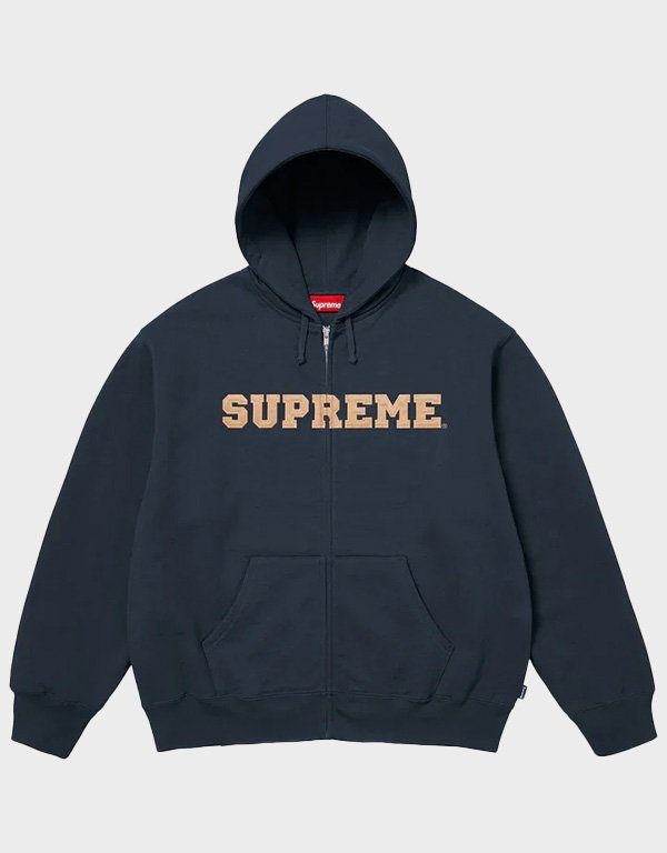 supreme collegiate applique navy hoodie supreme collegiate applique navy hoodie