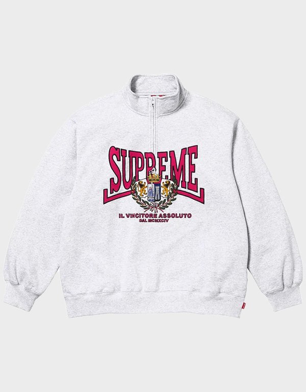 supreme crest applique ash grey jacket supreme crest applique ash grey jacket