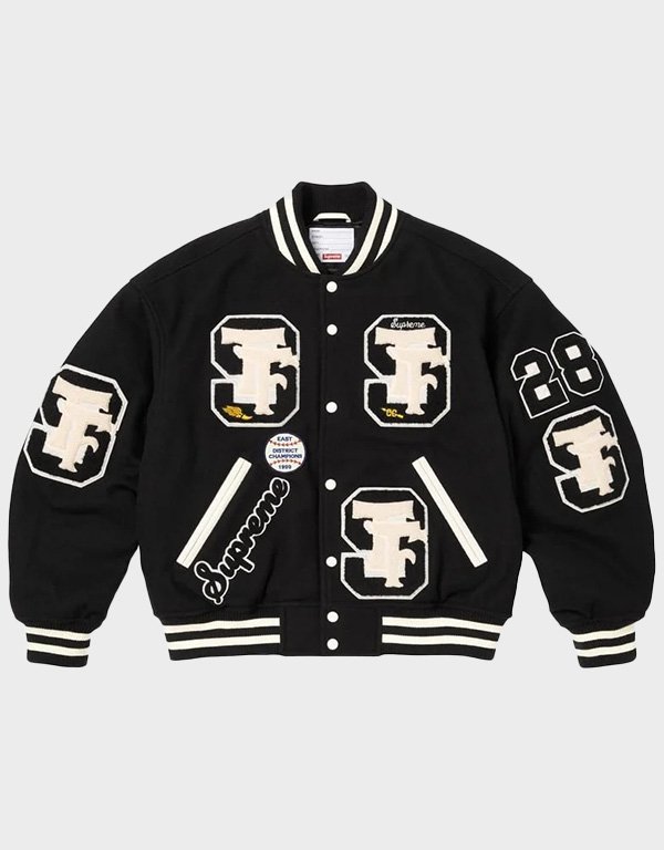supreme drill team varsity jacket supreme drill team varsity jacket