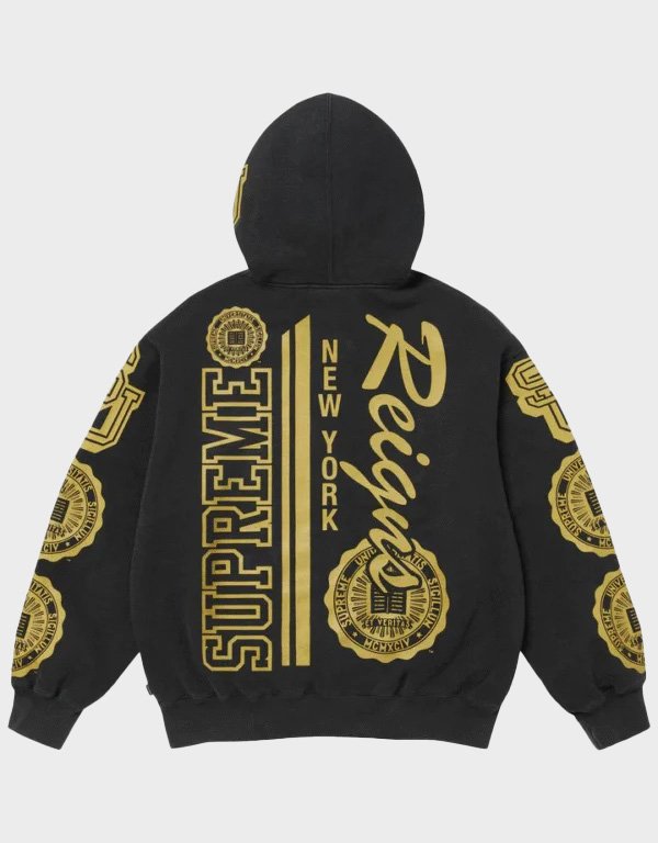 supreme knowledge reigns black hoodie supreme knowledge reigns black hoodie