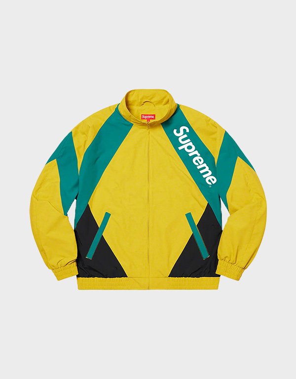 supreme paneled yellow track jacket supreme paneled yellow track jacket