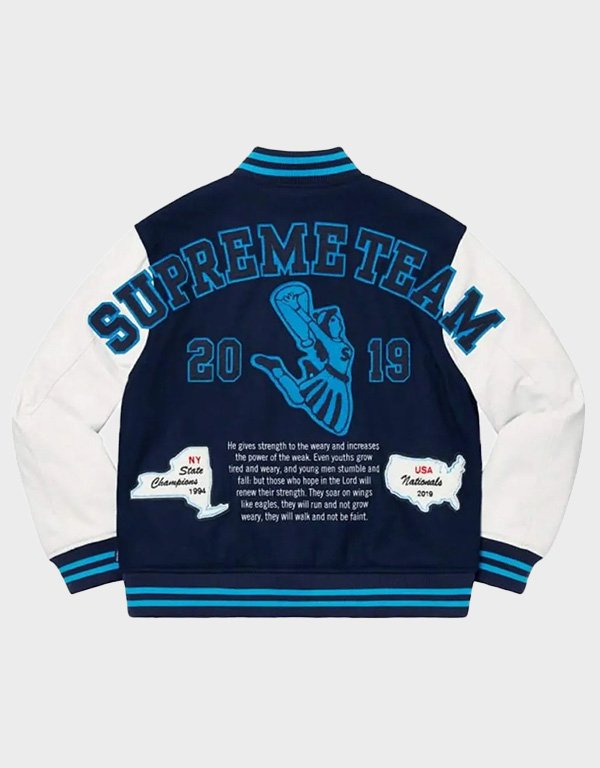 supreme team s letterman varsity jacket supreme team s letterman varsity jacket