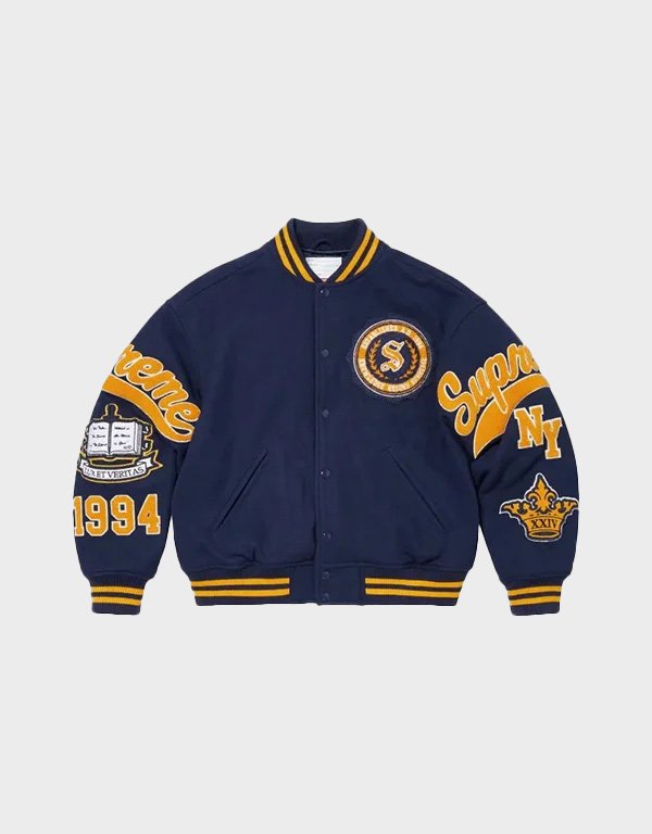 supreme veritas varsity jacket supreme veritas varsity jacket