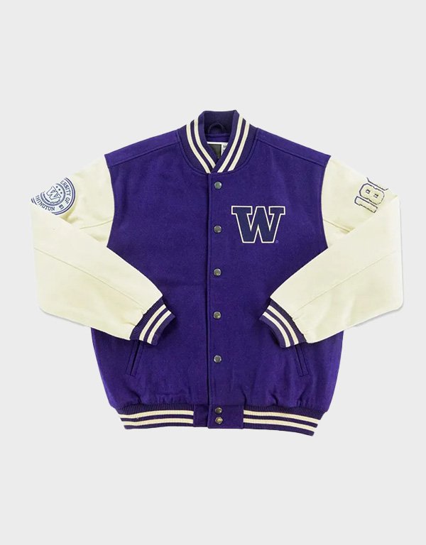 washington huskies melton varsity jacket washington huskies melton varsity jacket